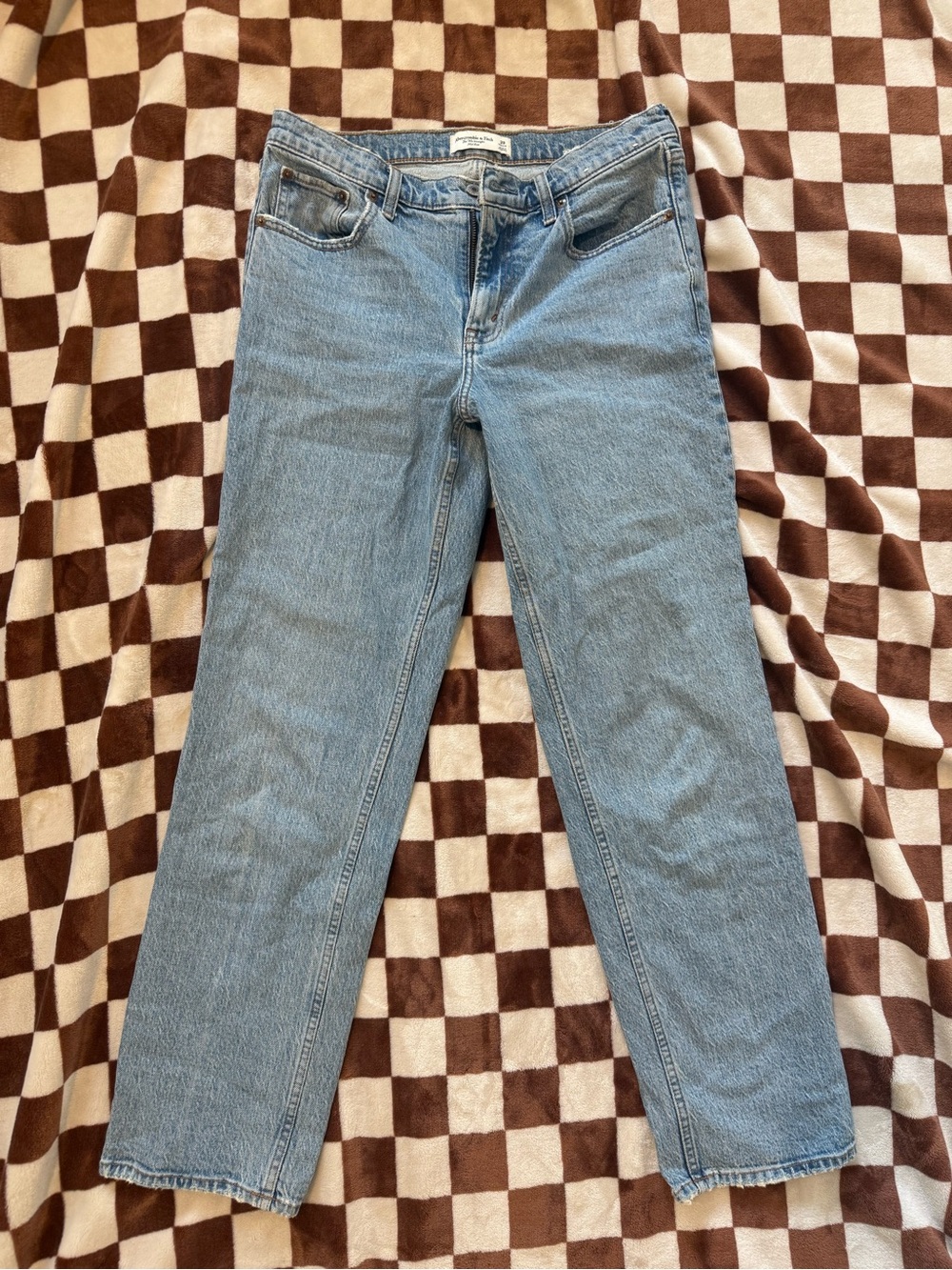 Abercrombie & Fitch Light Blue Straight-Leg Jeans